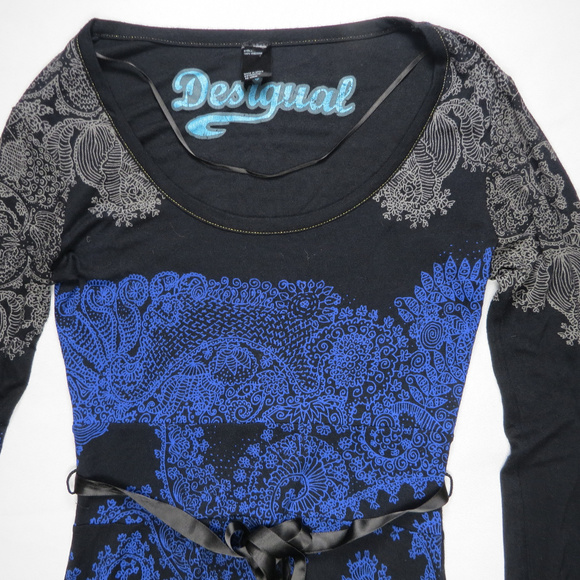 Desigual Anita 48V2164 Womens Dress S/6 Designer - Picture 3 of 8